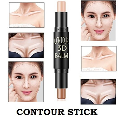 KAIASHA Beauty Highlighter and Contour Stick Highlighter (cream) Concealer(BEIGE, 10 g)