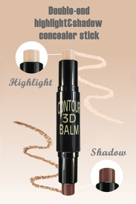 KAIASHA 2 In 1 Complexion + Embellish Highlighter and Shimmer Stick  Concealer(BEIGE, 10 g)