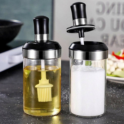 DN BROTHERS Glass Utility Container  - 250 ml(Pack of 2, Clear)