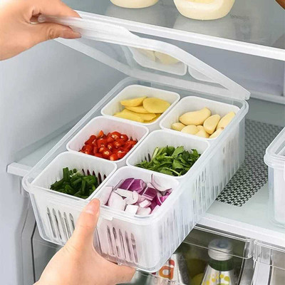 Ecodex Plastic Fridge Container  - 1500 ml(White)