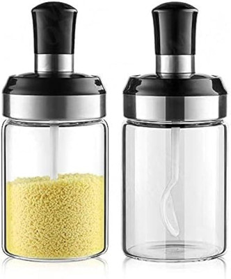 Akmira Glass Pickle Jar  - 250 ml(Pack of 2, Clear)