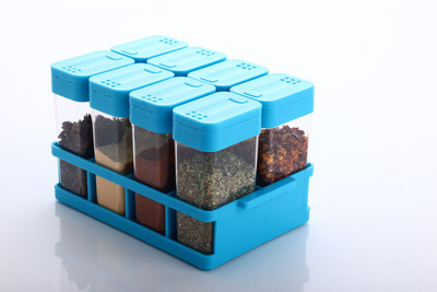 8pcs set Masla Box / Spce Box / Rasoi Box / Spie Storage Container 1 Piece Salt & Pepper Set(Plastic)