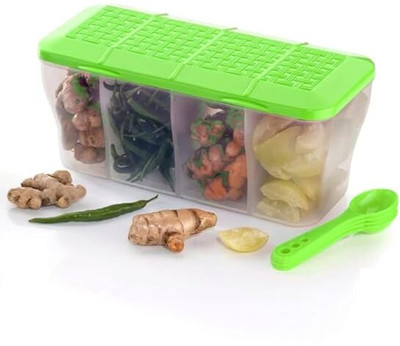 TASTIC Plastic Grocery Container  - 450 ml(Green)