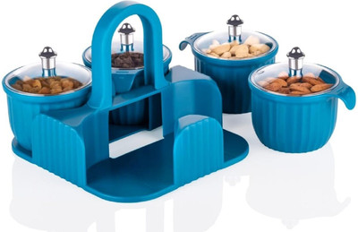 SSHARMAHUB Plastic Cookie Jar  - 350 ml(Multicolor)