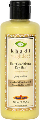 KHADI MEGHDOOT Dry Hair Conditioner with Almond and Bhringraj(210 ml)