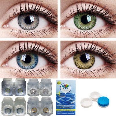 soft eye Daily Disposable(0.00, Colored Contact Lenses, Pack of 4)
