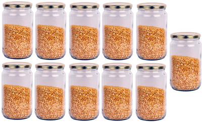 AFAST Glass Utility Container  - 1000 ml(Pack of 11, Clear)