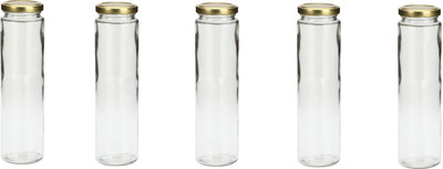 1st Time Glass Utility Container  - 350 ml(Pack of 5, Clear)