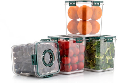 Cronus Plastic Grocery Container  - 2100 ml(Green)