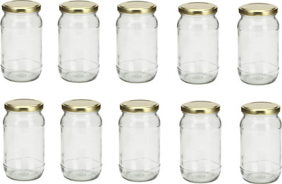 AFAST Glass Utility Container  - 400 ml(Pack of 10, Clear)