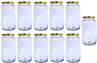 AFAST Glass Utility Container  - 1000 ml(Pack of 11, Clear)