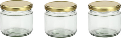 AFAST Glass Utility Container  - 350 ml(Pack of 3, Clear)