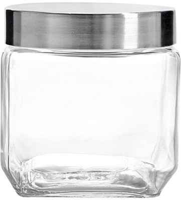 Coozico Glass Tea Coffee & Sugar Container  - 600 ml(Pack of 2, Clear)