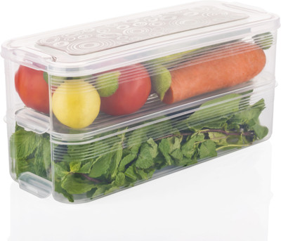 STABILIX Plastic Utility Container  - 2000 ml(White, Clear)