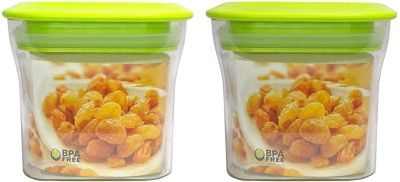 Kotak Sales Plastic Grocery Container  - 1100 ml, 600 ml(Pack of 2, Green)