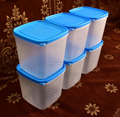 Loknath Plastic Utility Container  - 4000 ml(Pack of 6, Blue)