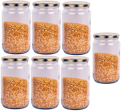 AFAST Glass Utility Container  - 1000 ml(Pack of 7, Clear)