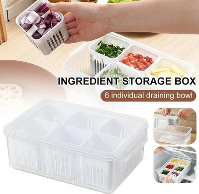Ecodex Plastic Fridge Container  - 2300 ml(White)