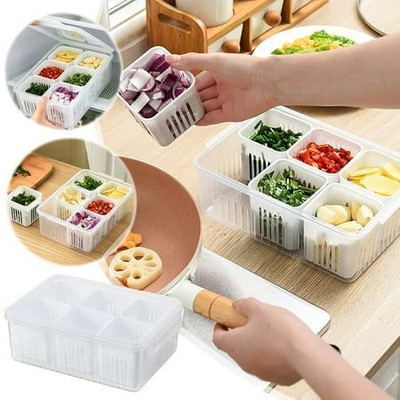 Ecodex Plastic Fridge Container  - 2300 ml(White)