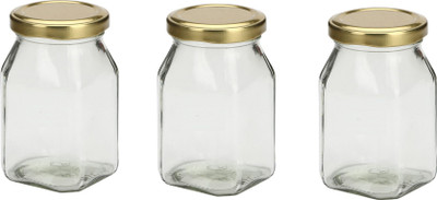 AFAST Glass Utility Container  - 500 ml(Pack of 3, Clear)