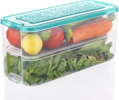 STABILIX Plastic Utility Container  - 2000 ml(Green, Clear)