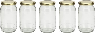 Somil Glass Utility Container  - 400 ml(Pack of 5, Clear)