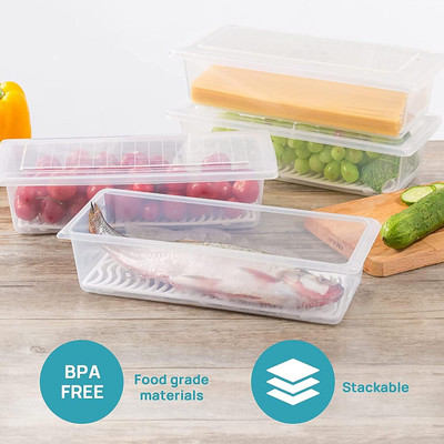 SELDOS Plastic Fridge Container  - 1500 ml(Clear)