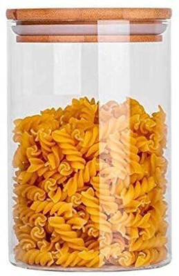 Sueriv Glass Grocery Container  - 1050 ml(Pack of 6, Clear)