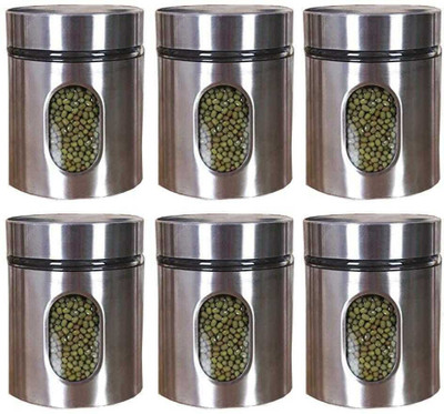 DHARMBHAKTI Steel Utility Container  - 350 ml(Pack of 6, Multicolor)