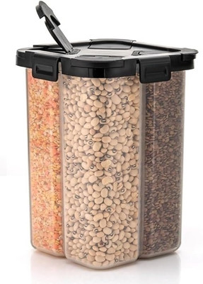 Romp and Role Plastic Grocery Container  - 2000 ml(Black)