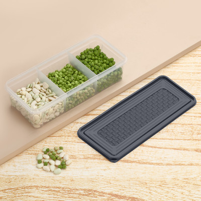 Raghuandan Plastic Fridge Container  - 1500 ml(Grey)