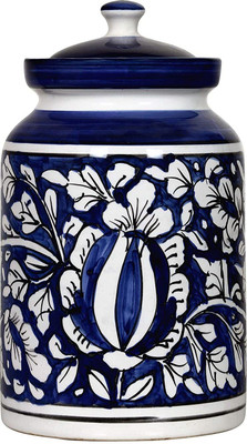 Raj Royal Ceramic Grocery Container  - 2 L(Blue)