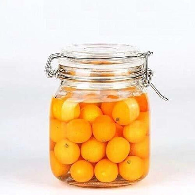 DHARMBHAKTI Glass Bread Container  - 750 ml(Clear)