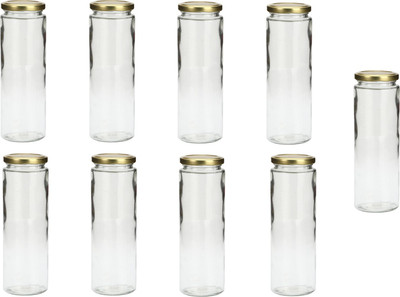 Somil Glass Utility Container  - 350 ml(Pack of 9, Clear)