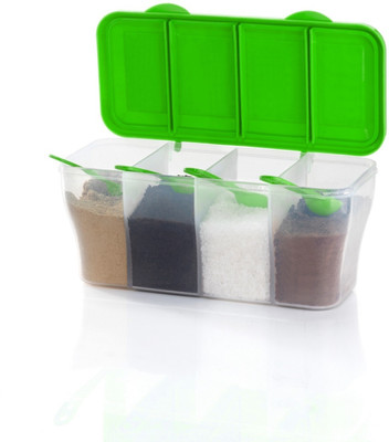 COMPLEX 7 Plastic Grocery Container  - 1800 ml(Green, Clear)