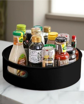 Zubix Plastic Grocery Container  - 1 kg(Black)