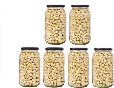 Shreeji krupa Glass Grocery Container  - 1100 ml(Clear)