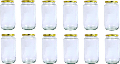 AFAST Glass Utility Container  - 1000 ml(Pack of 12, Clear)