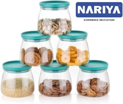 nariya Plastic Grocery Container  - 900 ml(Pack of 6, Green)