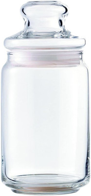 DHARMBHAKTI Glass Grocery Container  - 750 ml(Pack of 6, Clear)