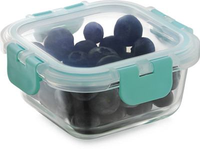 Magnus Glock Glass Food Sqaure Container 1 Containers Lunch Box(320 ml)