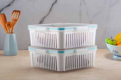 Sumoware Plastic Utility Container  - 2200 ml(Pack of 2, White)