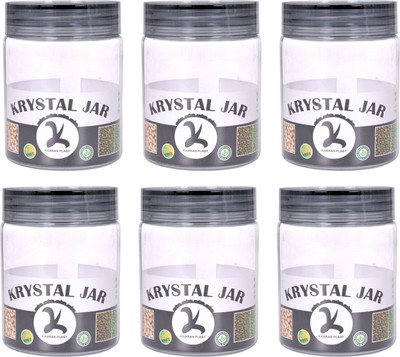 KAMRAN PLAST Plastic Utility Container  - 300 ml(Pack of 6, Clear)