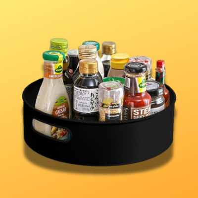 Charmpeak Plastic Grocery Container  - 1 kg(Black)