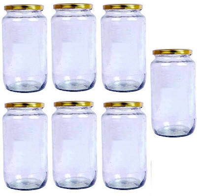 AFAST Glass Utility Container  - 1000 ml(Pack of 7, Clear)