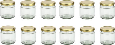 AFAST Glass Utility Container  - 350 ml(Pack of 12, Clear)