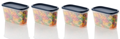 Serenity Plastic Grocery Container  - 1200 ml(Pack of 4, Blue)