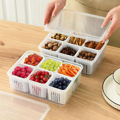 BeastBull Plastic Fridge Container  - 2200 ml(Pack of 2, White)