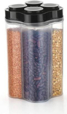 Ecodex Plastic Grocery Container  - 2500 ml(Black)