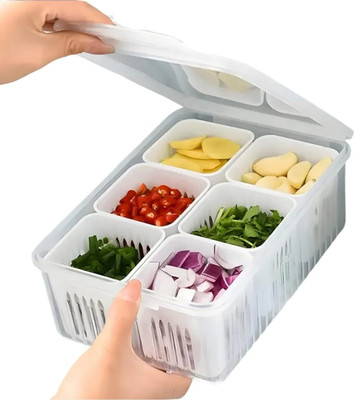 RABBITO Plastic Fridge Container  - 2200 ml(Clear)
